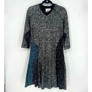 Koché Football Sequin Tee Shirt Dress